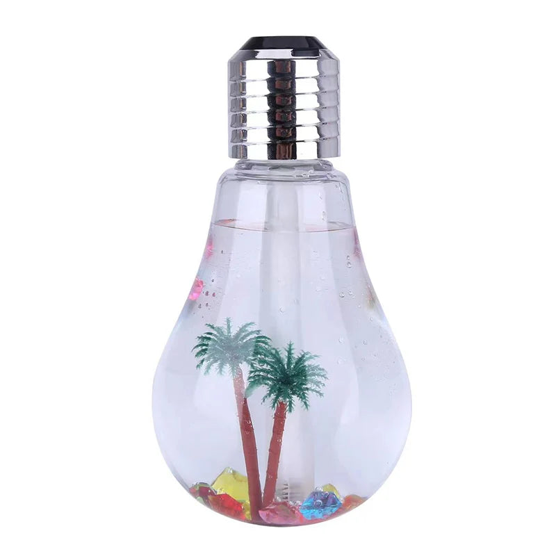 Transform Your Space with the Mute Small USB Bulb Humidifier - A Colorful Aromatherapy Machine for Home and Car