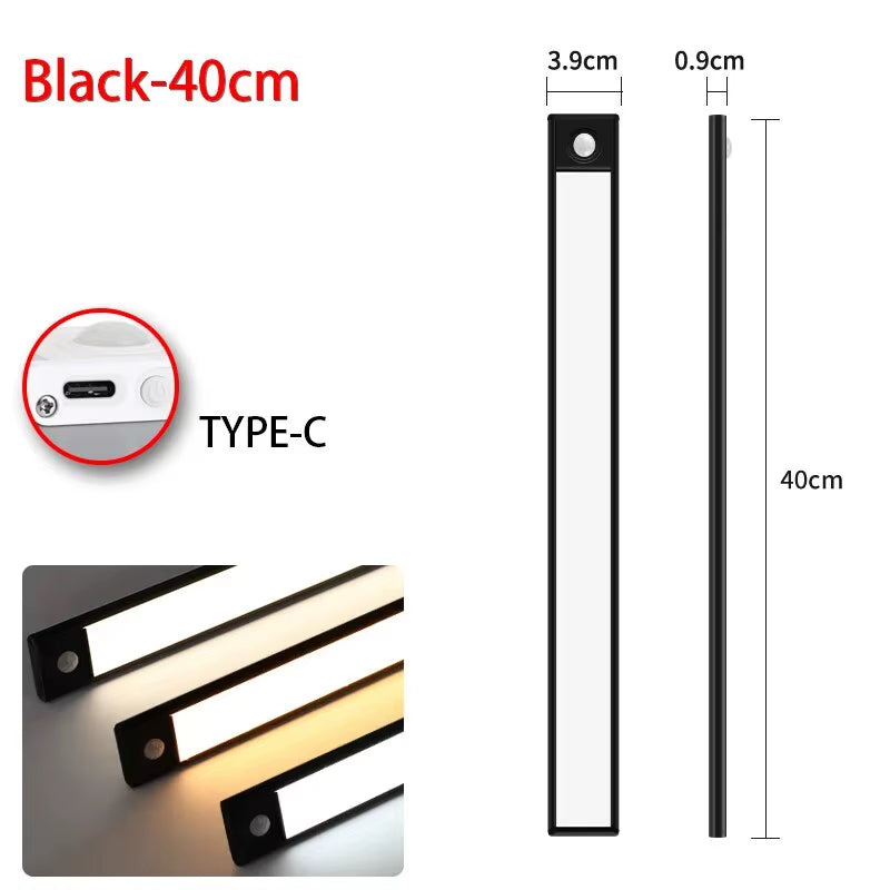 Illuminate Your Space with the LED Motion Sensor Night Light - Perfect for Cabinets, Bedrooms, and Wardrobes!