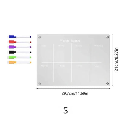 Transform Your Fridge with Our Reusable Dry Erase Calendar Magnet - Perfect for Weekly Planning and Message Boards!