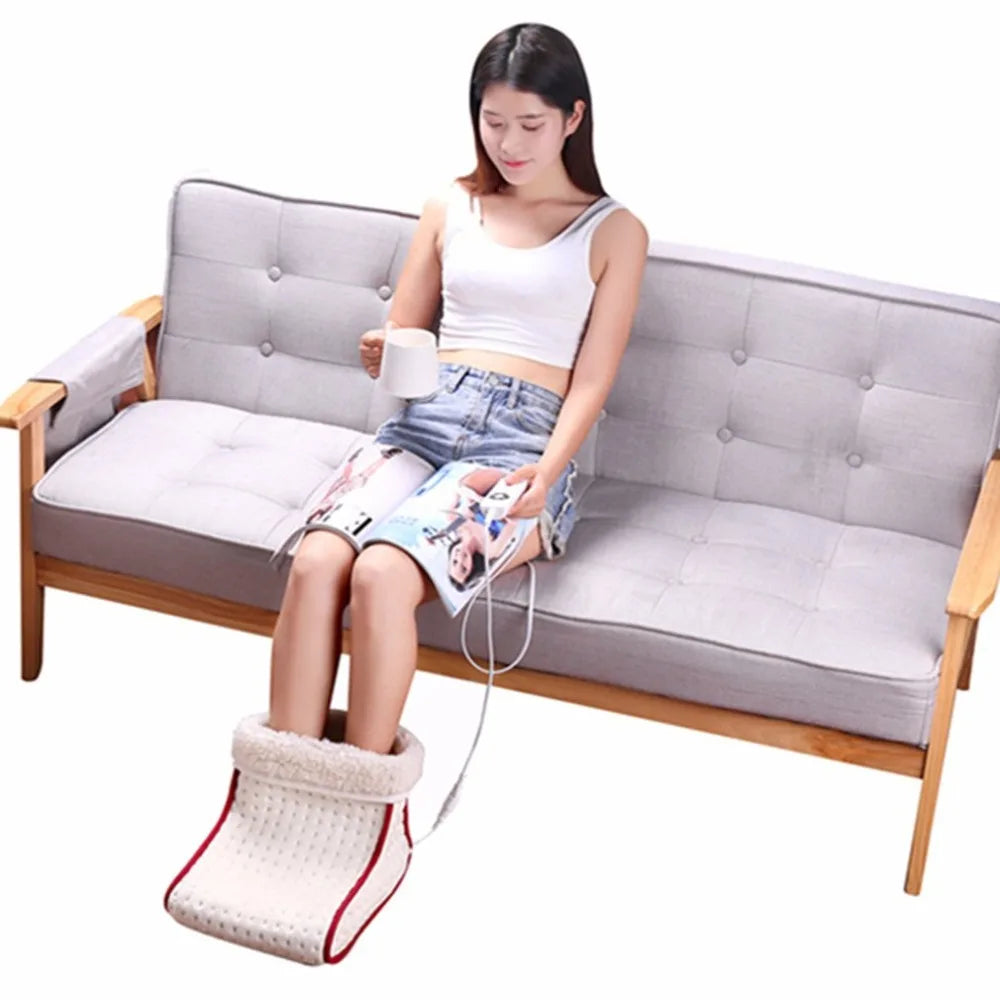 Indulge in Cozy Comfort with Our Heated Electric Foot Warmer - 5 Adjustable Heat Settings for Ultimate Relaxation