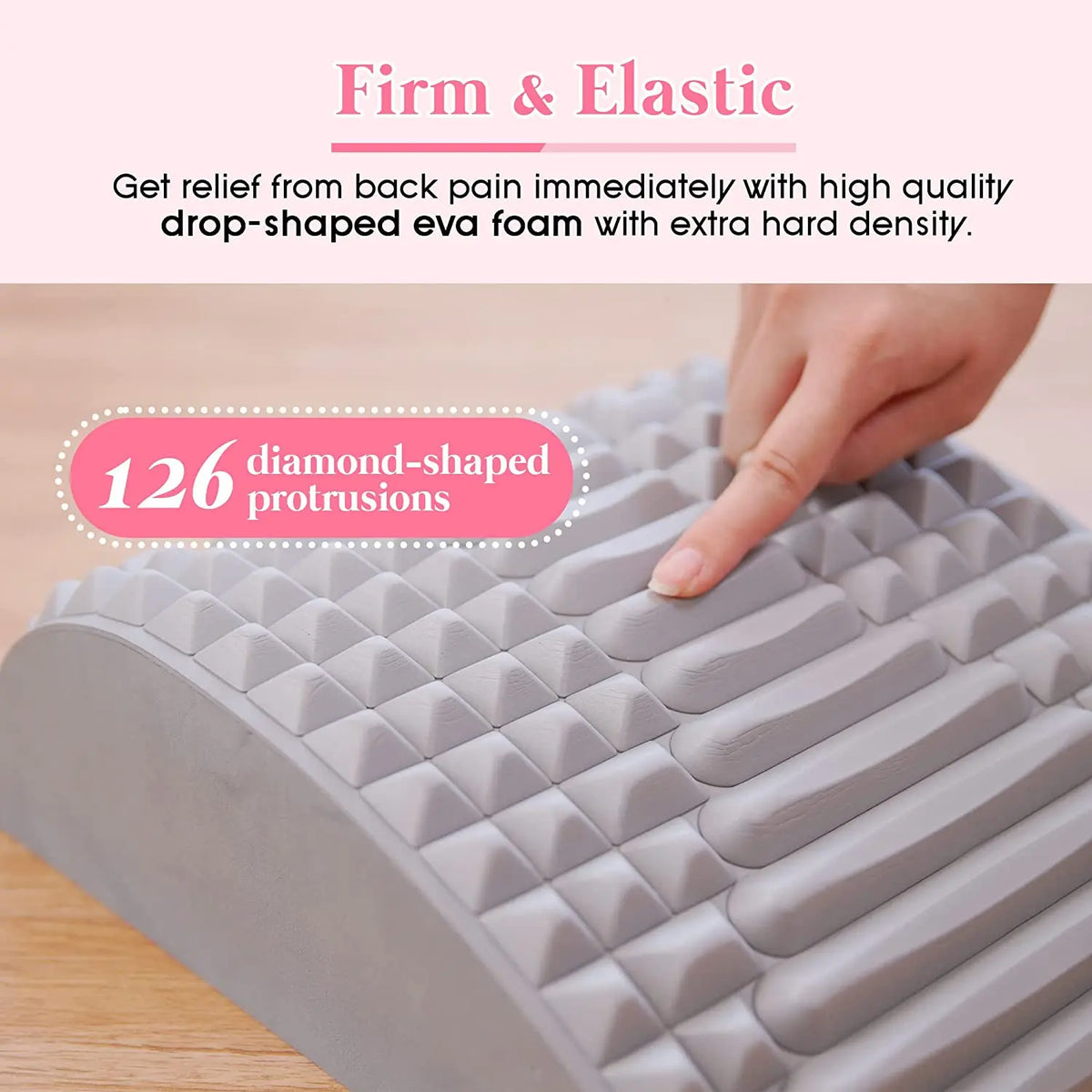 Ultimate Lower Back Pain Relief Stretcher - Ergonomic Support Pillow for Herniated Discs and Posture Correction