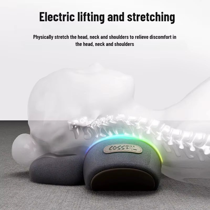Revitalize Your Relaxation: Electric Cervical Pillow with Hot Compress and Vibration for Neck Traction and Spine Support