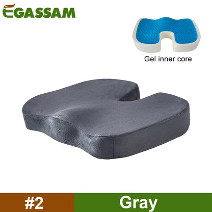Experience Ultimate Comfort with Our Gel Enhanced Orthopedic Seat Cushion - Perfect for Office, Car, and Travel!
