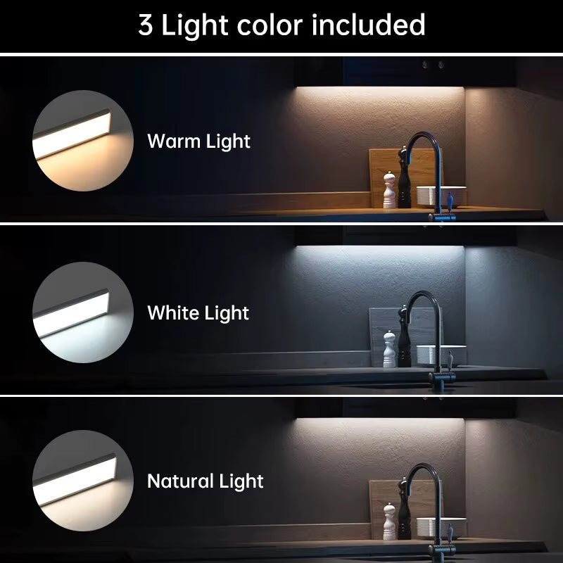 Illuminate Your Space with the LED Motion Sensor Night Light - Perfect for Cabinets, Bedrooms, and Wardrobes!