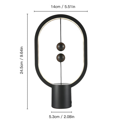 Stylish LED Mini Balance Lamp - Creative Touch Control Night Light for Bedroom & Desk Decor