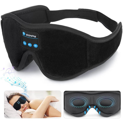 Experience Ultimate Relaxation with Our Bluetooth 3D Eye Mask Headphones – Perfect for Sleep and Music!