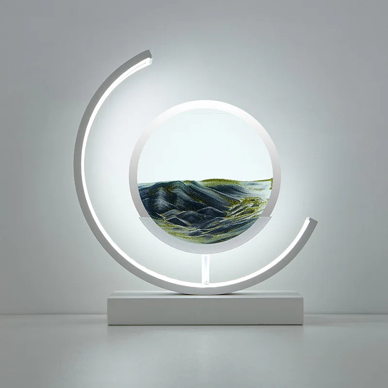Illuminate Your Space with the Customizable 2024 LED 3D Hourglass Decoration - SLBJ1820