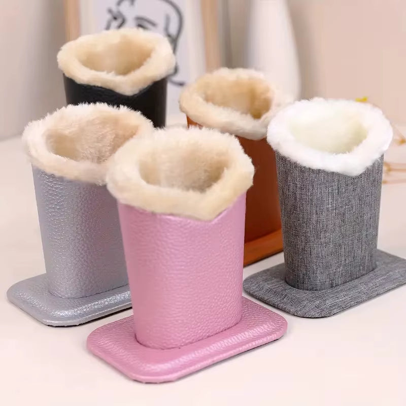 1PC Winter Plush Eyeglass Holder Eyeglass Stand Display Stands Glass Shelf Sunglass Holder Polyester Cloth Eyeglass Stand