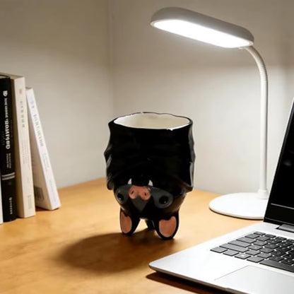 Adorable Handmade 3D Upside Down Bat Mug - Unique Animal Design with Stable Base for Coffee and Tea Lovers